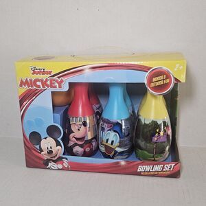 Disney Junior's MICKEY MOUSE & Friends Bowling Set (6 Pins 1 Ball) Toy NEW